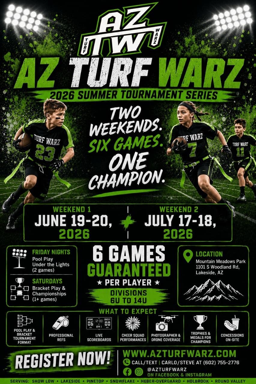 AZ Turf Warz 2026 Summer Tournament Series poster