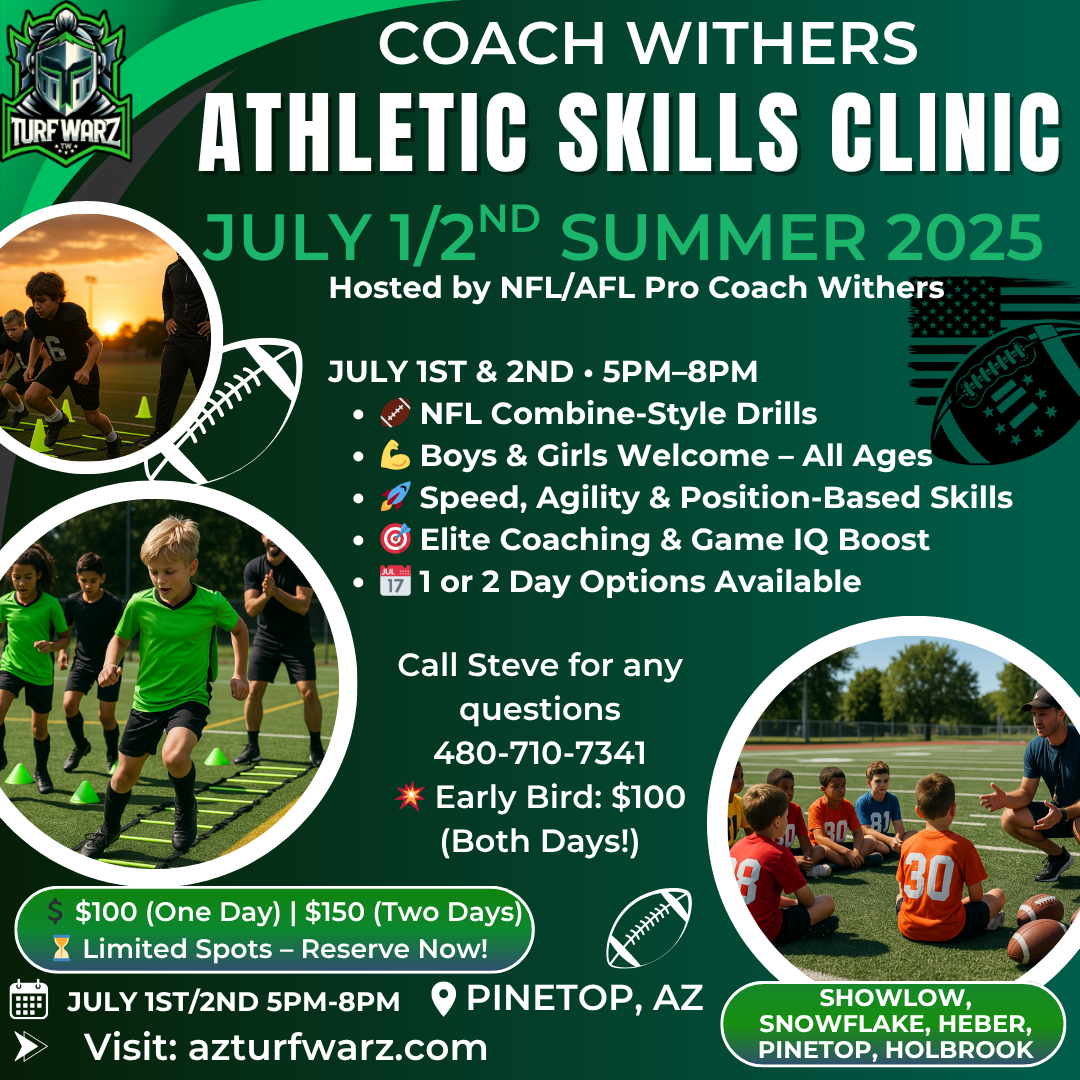 flyer for Coach Withers Athletic Skills Clinic